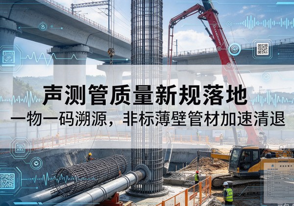 桃城声测管质量新规落地，一物一码溯源，非标薄壁管材加速清退
